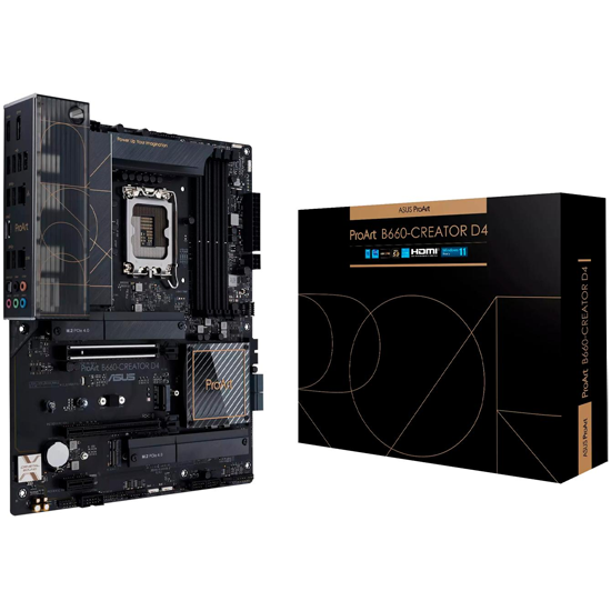 Placa Mãe Asus ProArt B660-Creator D4 Intel Soquete LGA 1700