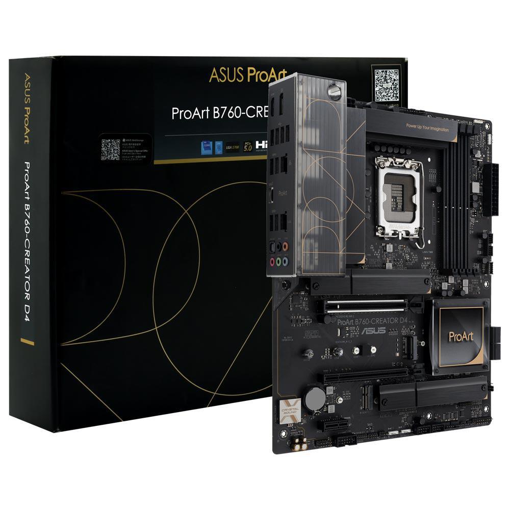 Placa Mãe Asus ProArt B760-Creator D4 Intel Soquete LGA 1700