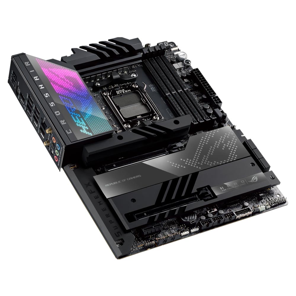 Placa Mãe Asus Rog Crosshair X670E Hero AMD Soquete AM5 foto 1