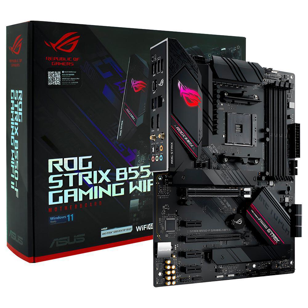 Placa Mãe Asus Rog Strix B550-F Gaming Wi-Fi II AMD Soquete AM4