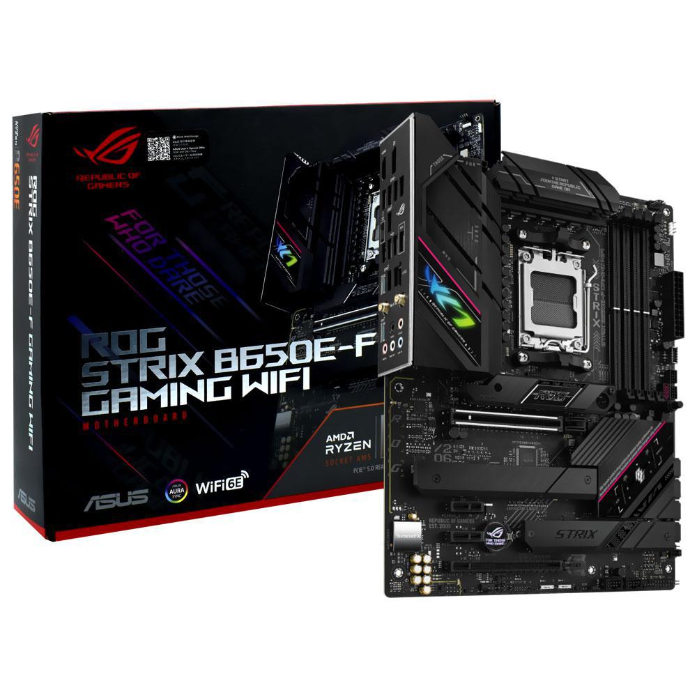 Placa Mãe Asus Rog Strix B650E-F Gaming Wi-Fi AMD Soquete AM5