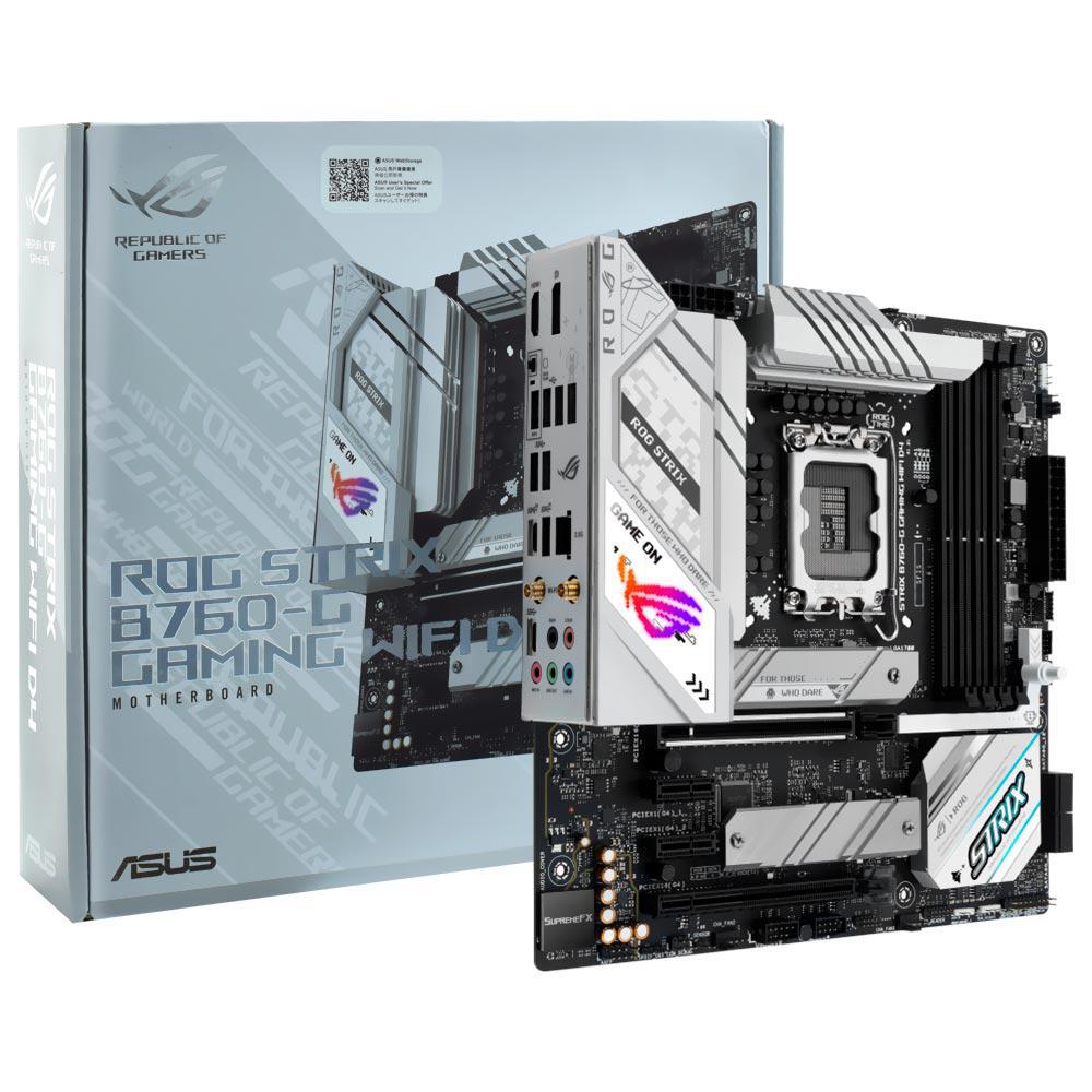 Placa Mãe Asus Rog Strix B760-G Gaming Wi-Fi D4 Intel Soquete LGA 1700 foto principal