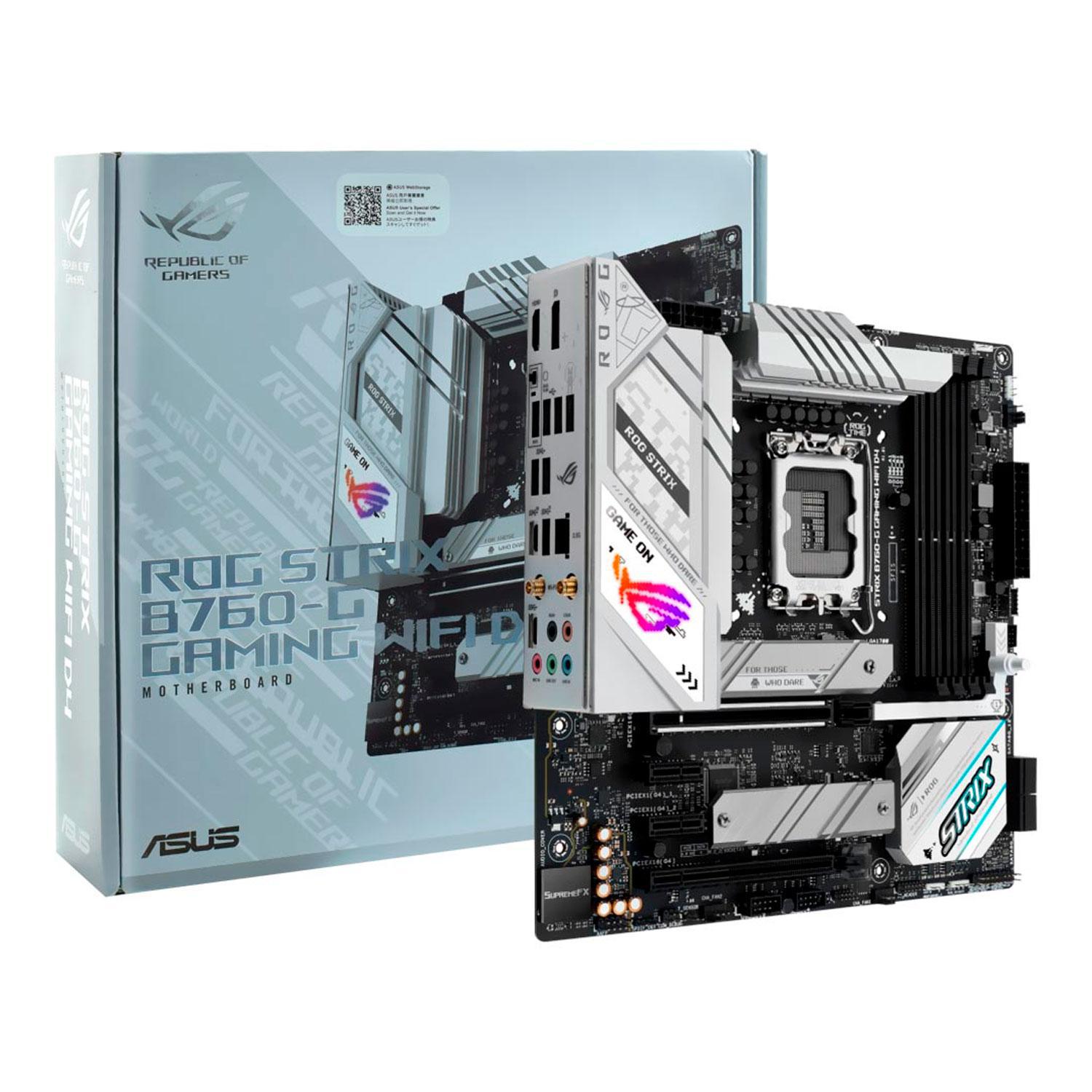 Placa Mãe Asus Rog Strix B760-G Gaming Wi-Fi Intel Soquete LGA 1700