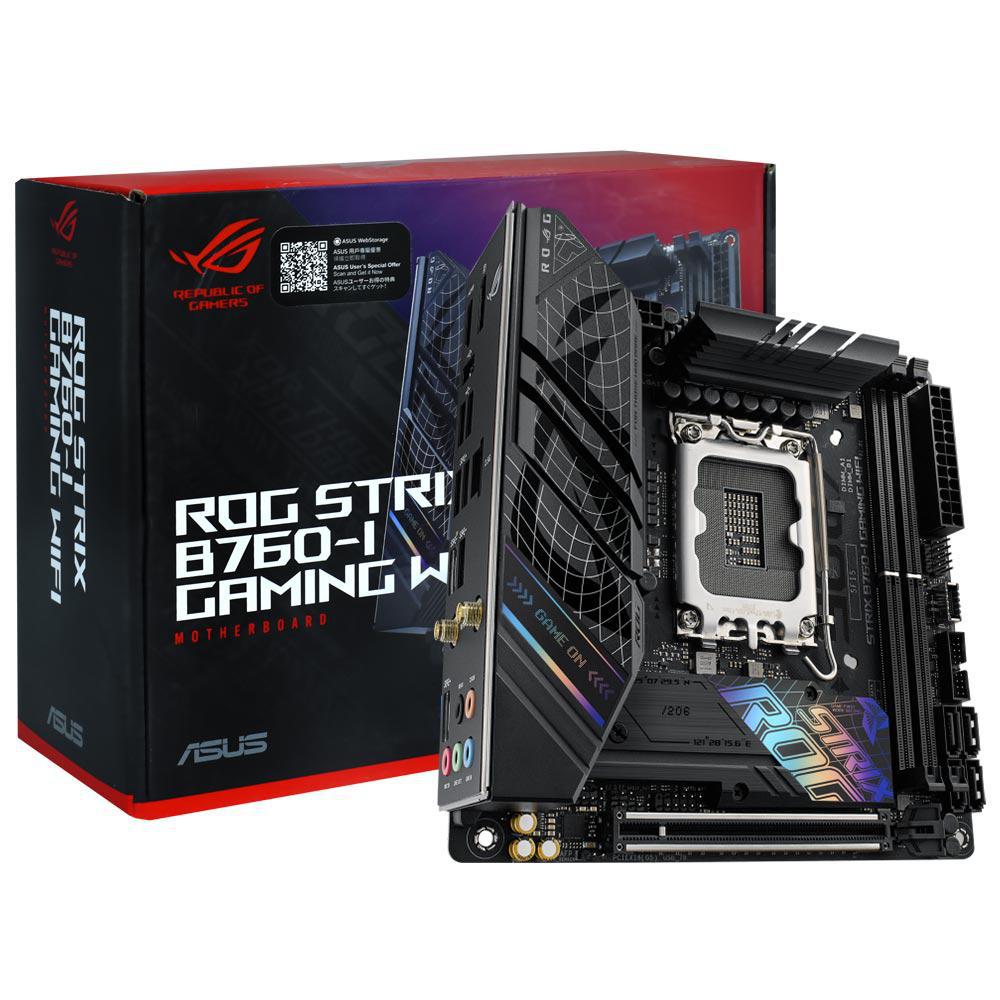 Placa Mãe Asus Rog Strix B760-I Gaming Wi-Fi Intel Soquete LGA 1700