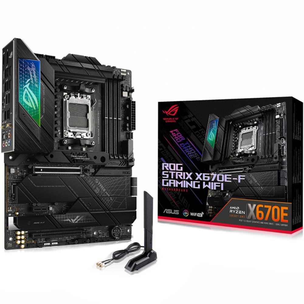 Placa Mãe Asus Rog Strix X670E-F Gaming Wi-Fi AMD Soquete AM5