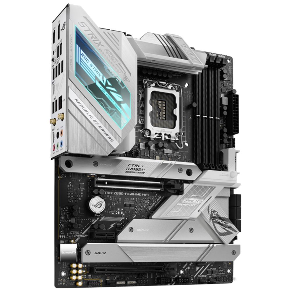 Placa Mãe Asus Rog Strix Z690-A Gaming Wi-Fi Intel Soquete LGA 1700 foto 1
