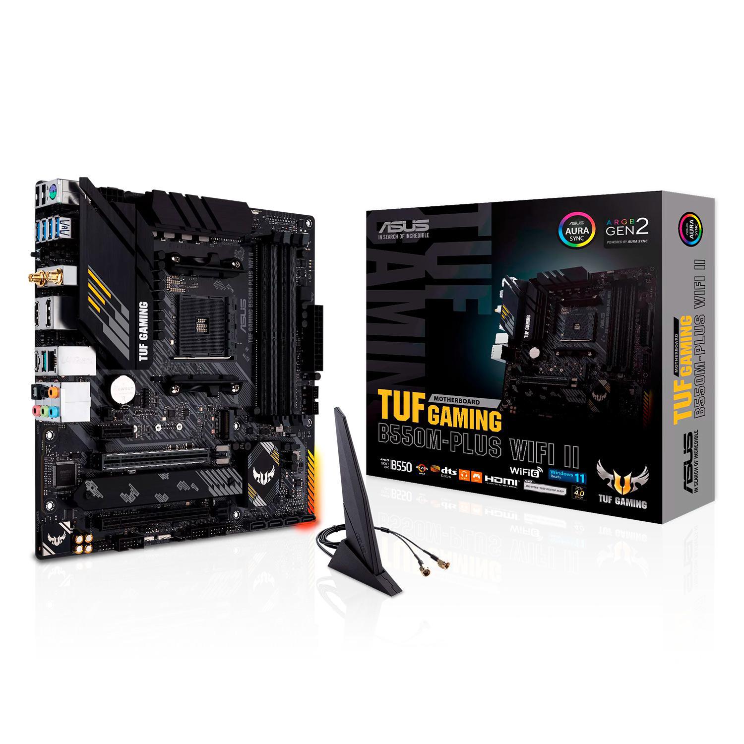 Placa Mãe Asus TUF Gaming B550-Plus Wi-Fi II AMD Soquete AM4