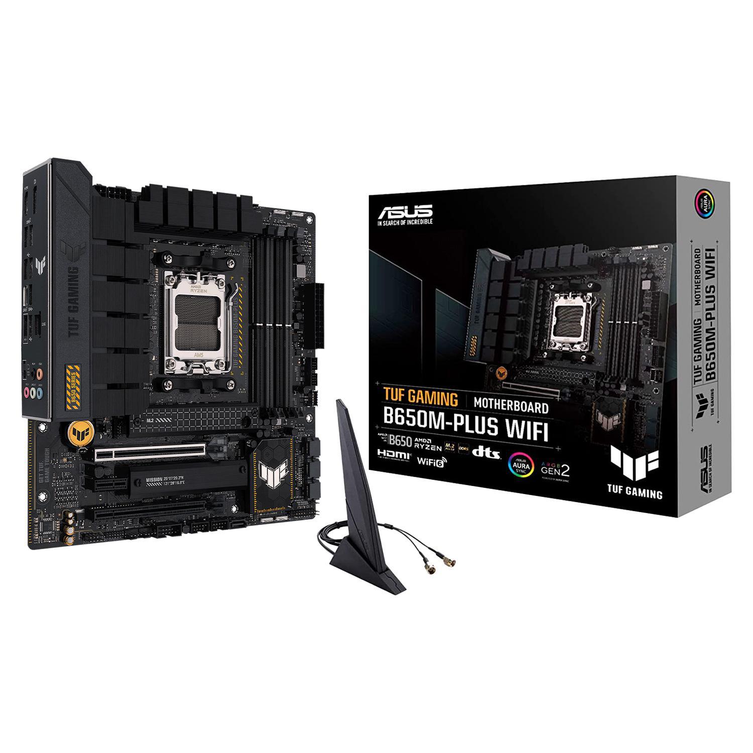 Placa Mãe Asus TUF Gaming B650M-Plus Wi-Fi AMD Soquete AM5 foto principal