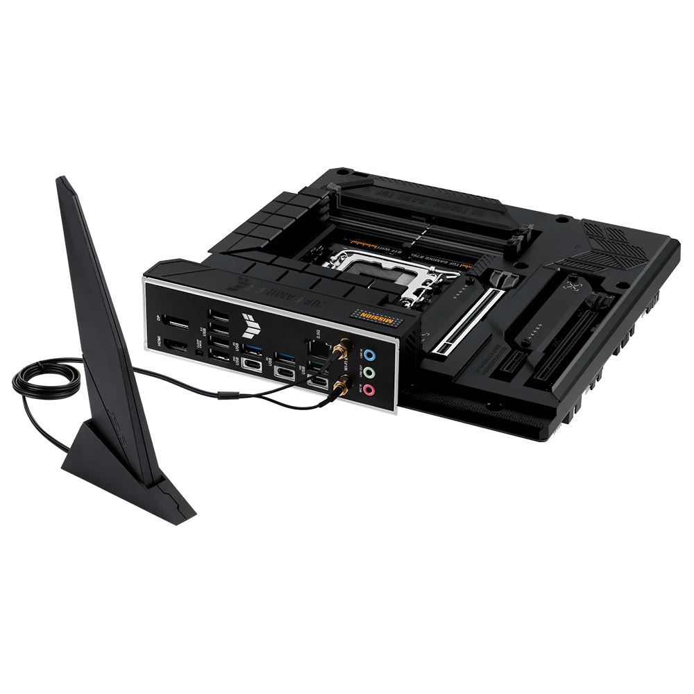 Placa Mãe Asus TUF Gaming B760M-BTF Wi-Fi Intel Soquete LGA 1700 foto 1