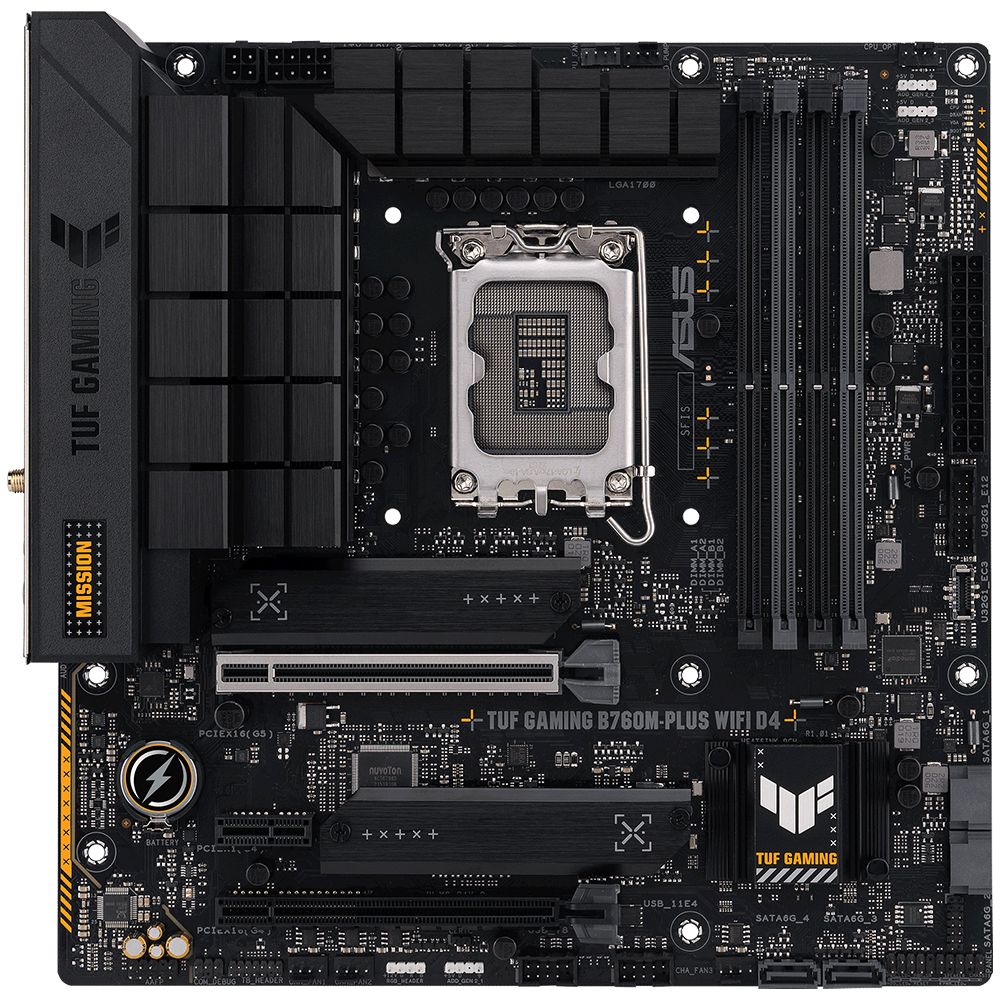 Placa Mãe Asus TUF Gaming B760M-Plus Wi-Fi D4 Intel Soquete LGA 1700 foto 1