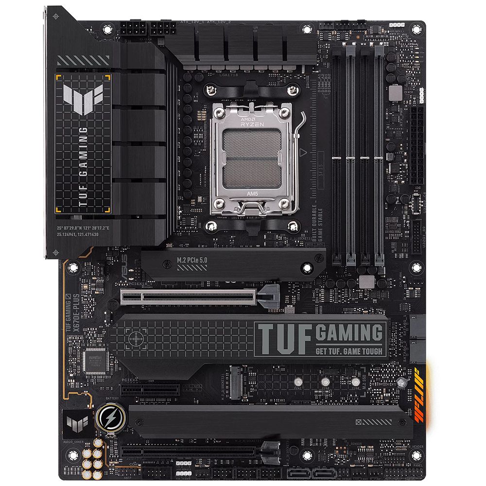 Placa Mãe Asus TUF Gaming X670E-Plus AMD Soquete AM5 foto 1