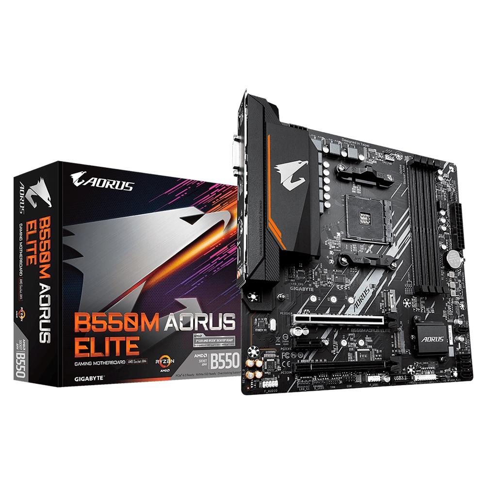 Placa Mãe Gigabyte B550M Aorus Elite AMD Soquete AM4