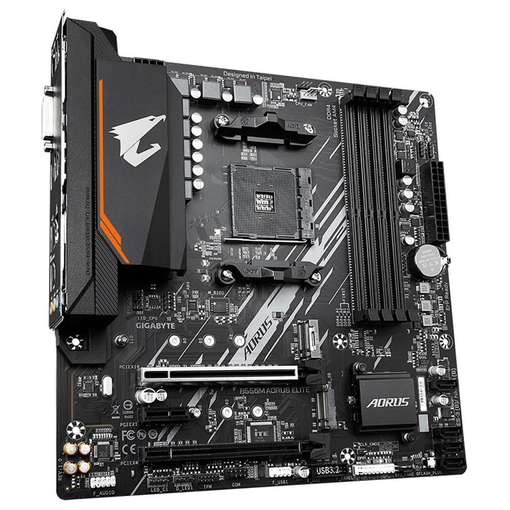 Placa Mãe Gigabyte B550M Aorus Elite AMD Soquete AM4 foto 2