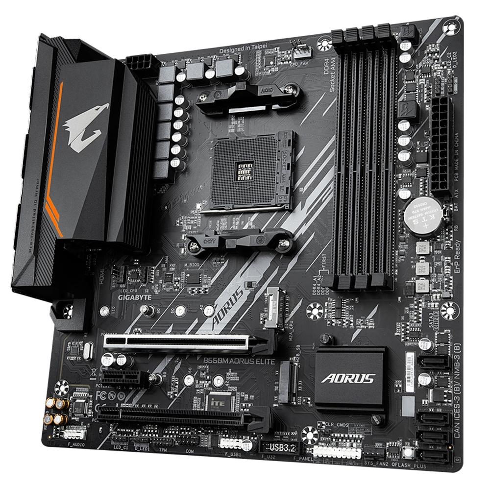 Placa Mãe Gigabyte B550M Aorus Elite AMD Soquete AM4 foto 3