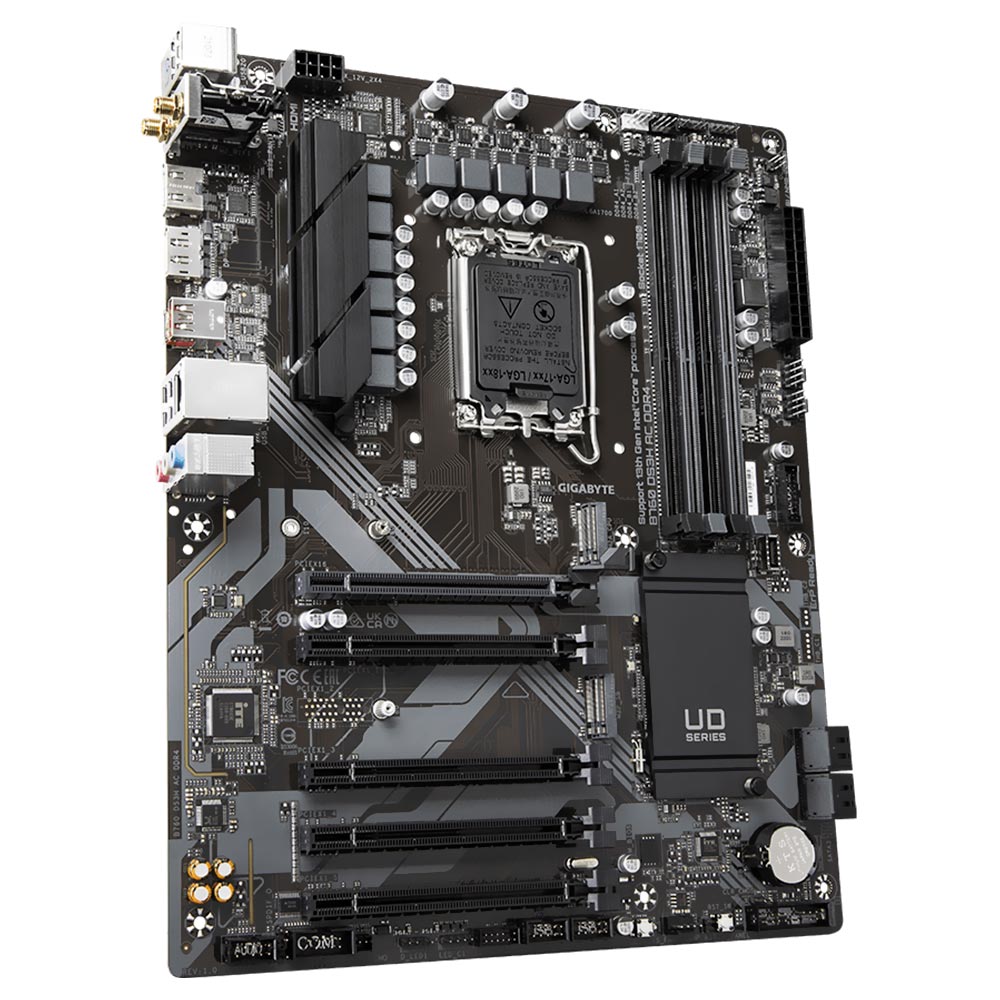 Placa Mãe Gigabyte B760 DS3H AC DDR4 Intel Soquete LGA 1700 foto 1