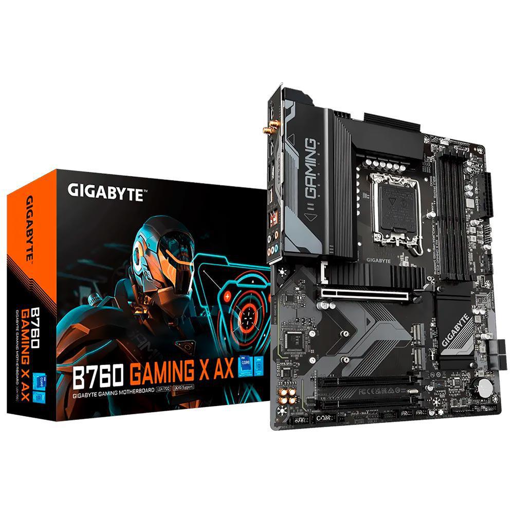Placa Mãe Gigabyte B760 Gaming X AX Intel Soquete LGA 1700