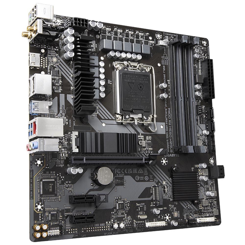 Placa Mãe Gigabyte B760M DS3H AX DDR4 Intel Soquete LGA 1700 foto 2