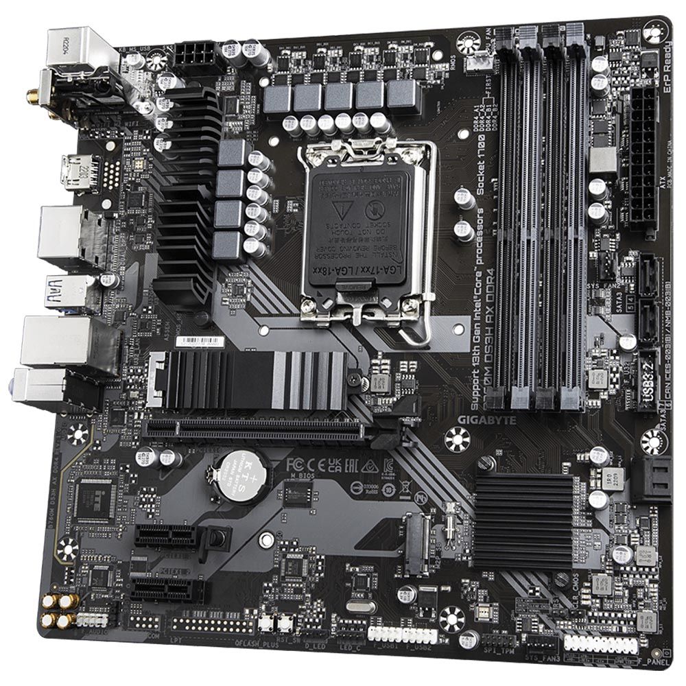 Placa Mãe Gigabyte B760M DS3H AX DDR4 Intel Soquete LGA 1700 foto 3