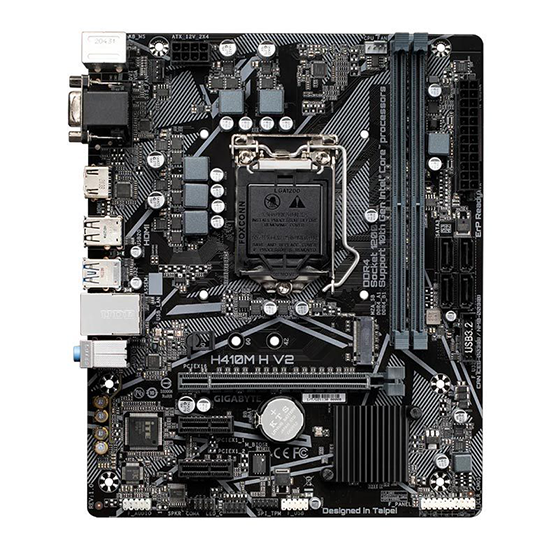 Placa Mãe Gigabyte H410M H V2 Intel Soquete LGA 1200 foto 1