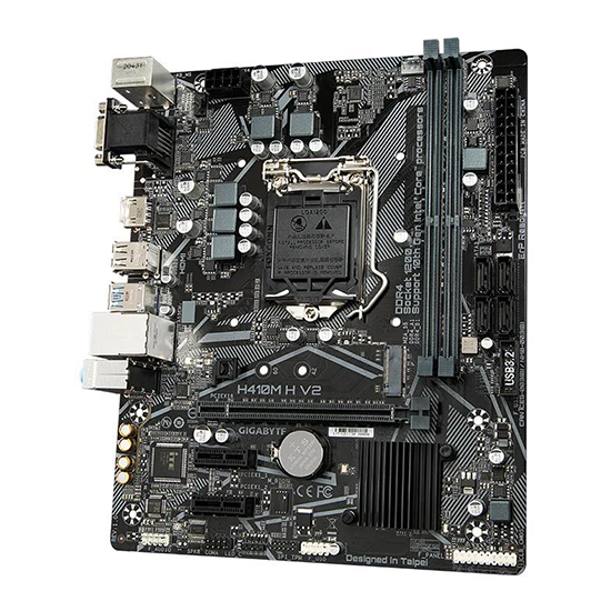 Placa Mãe Gigabyte H410M H V2 Intel Soquete LGA 1200 foto 2