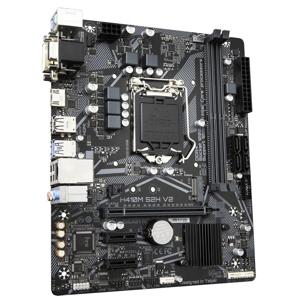 Placa Mãe Gigabyte H410M S2H V2 Intel Soquete LGA 1200 foto 2