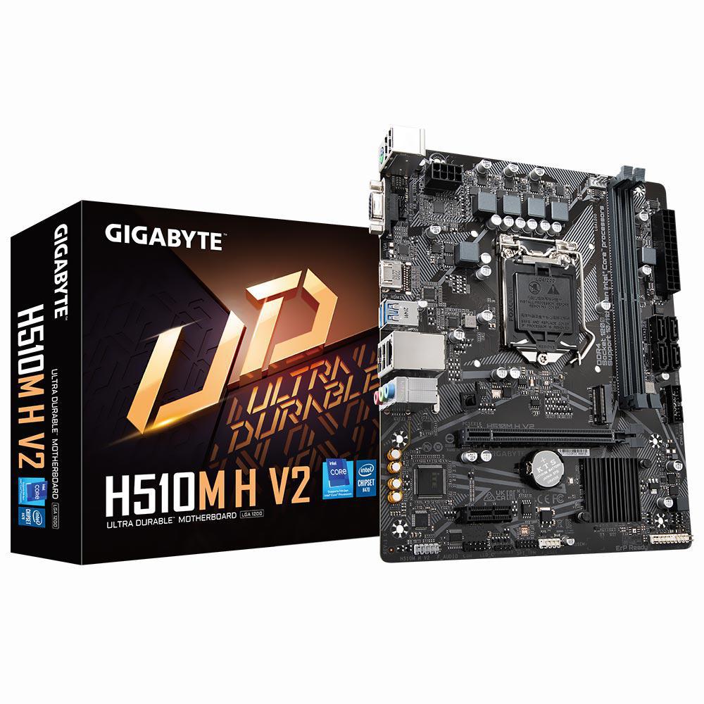 Placa Mãe Gigabyte H510M H V2 Intel Soquete LGA 1200