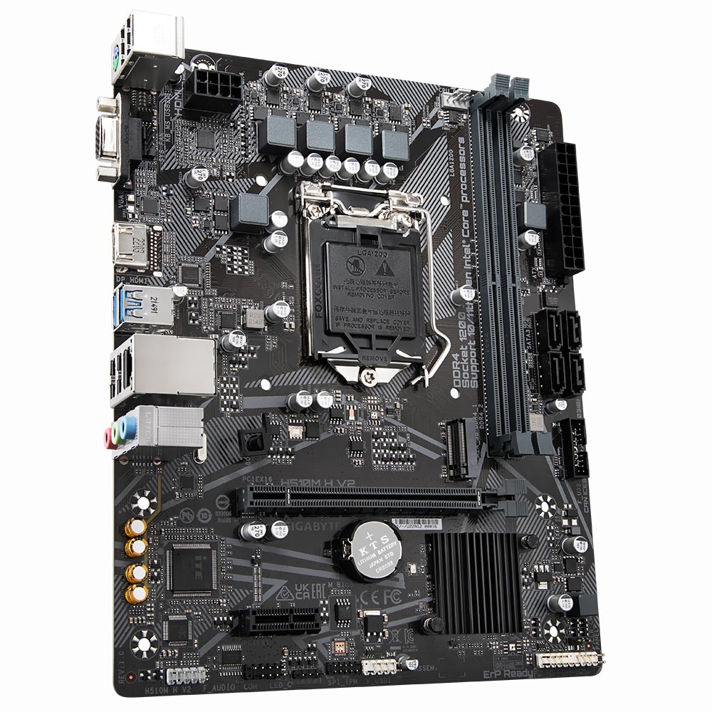 Placa Mãe Gigabyte H510M H V2 Intel Soquete LGA 1200 foto 1