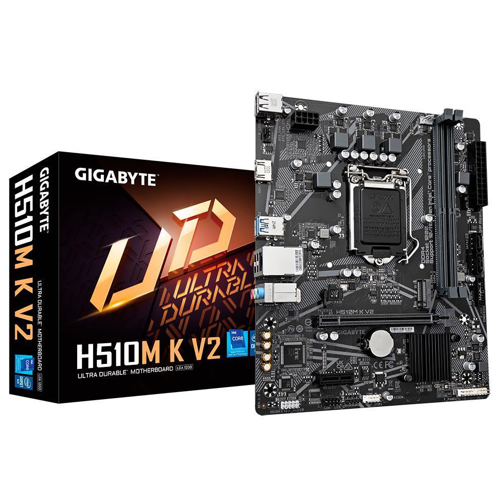 Placa Mãe Gigabyte H510M K V2 Intel Soquete LGA 1200