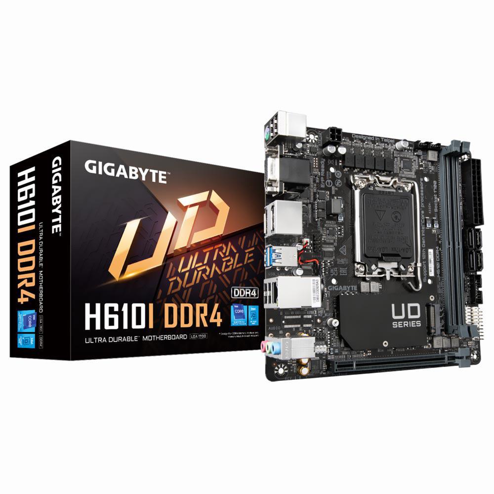 Placa Mãe Gigabyte H610I DDR4 Intel Soquete LGA 1700