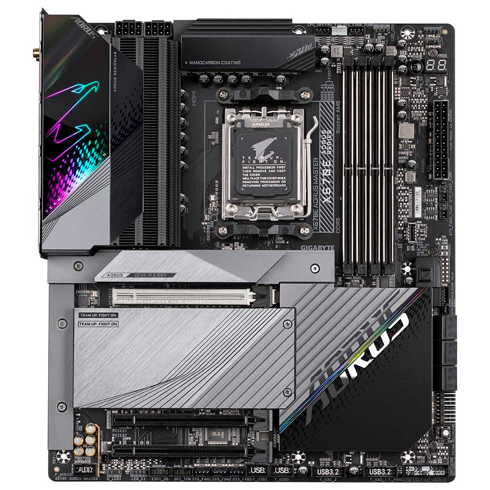 Placa Mãe Gigabyte X670E Aorus Master AMD Soquete AM5 foto 1