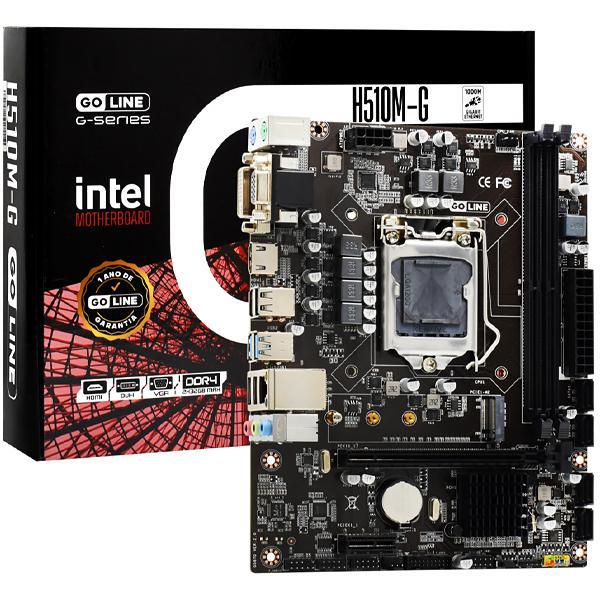 Placa Mãe GoLine G-Series H510M-G Intel Soquete LGA 1200