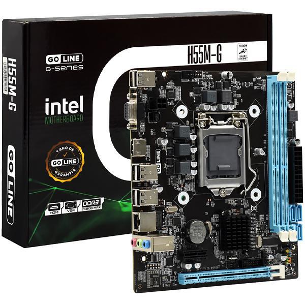 Placa Mãe GoLine G-Series H55M-G Intel Soquete LGA 1156