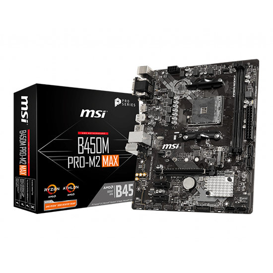Placa Mãe MSI B450M PRO-M2 Max AMD Soquete AM4