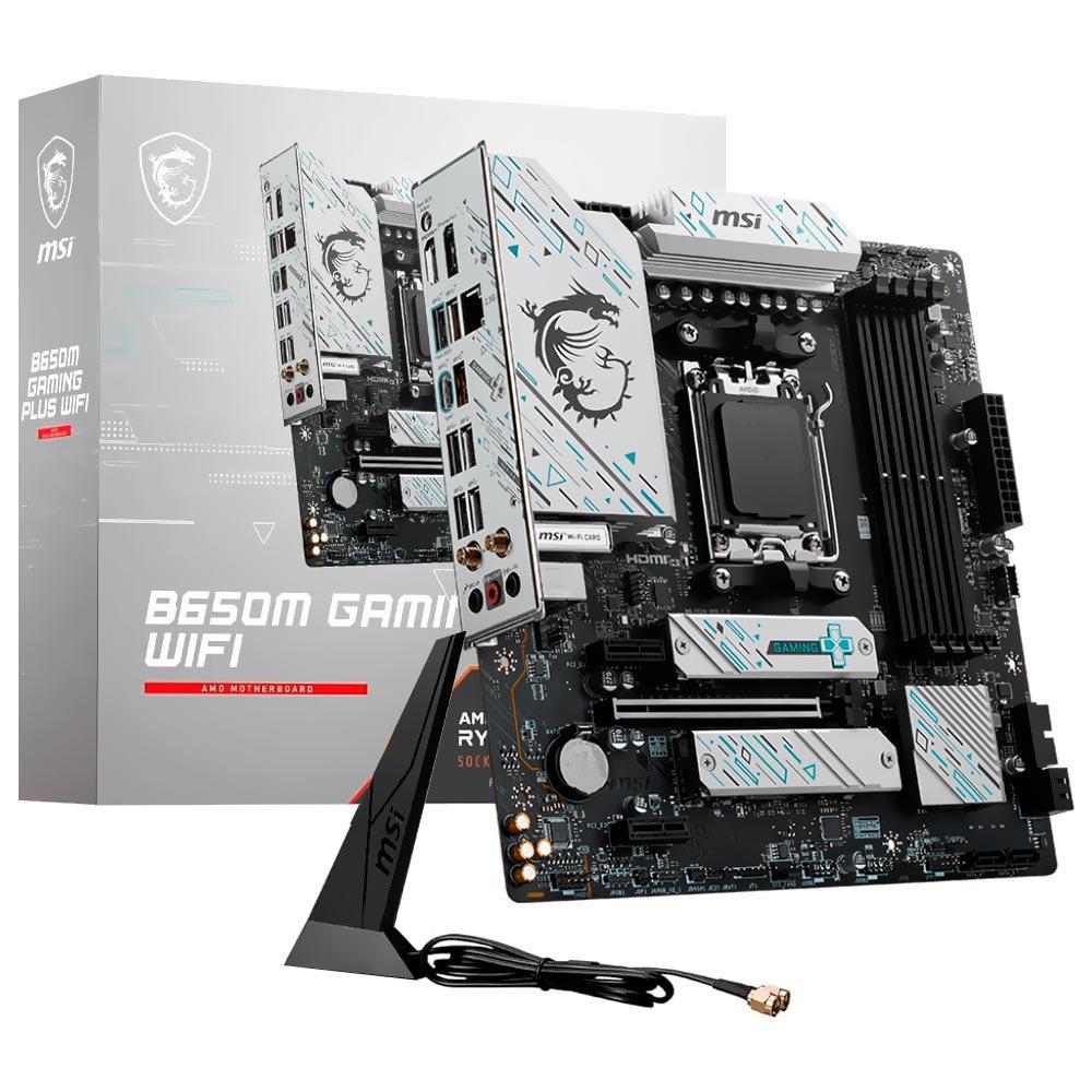 Placa Mãe MSI B650M Gaming Plus Wi-Fi AMD Soquete AM5