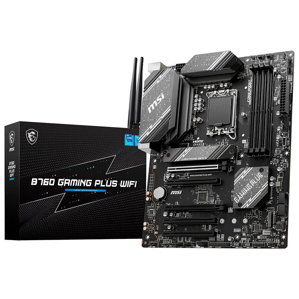 Placa Mãe MSI B760 Gaming Plus Wi-Fi Intel Soquete LGA 1700