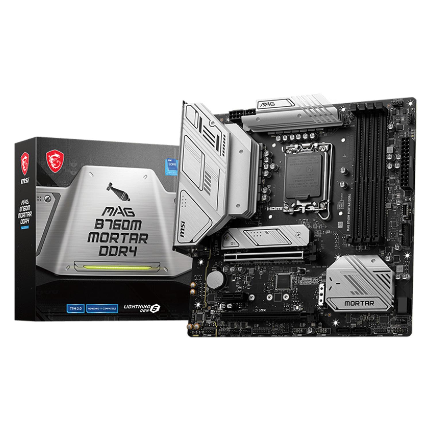 Placa Mãe MSI Mag B760M Mortar DDR4 Intel Soquete LGA 1700