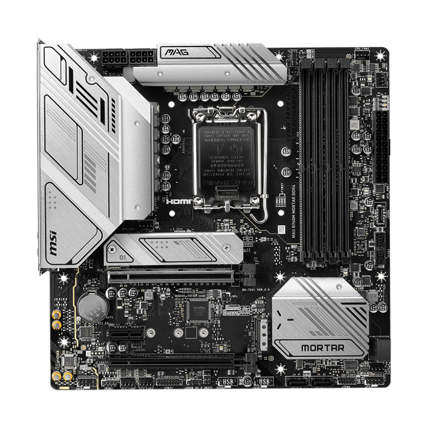 Placa Mãe MSI Mag B760M Mortar DDR4 Intel Soquete LGA 1700 foto 1