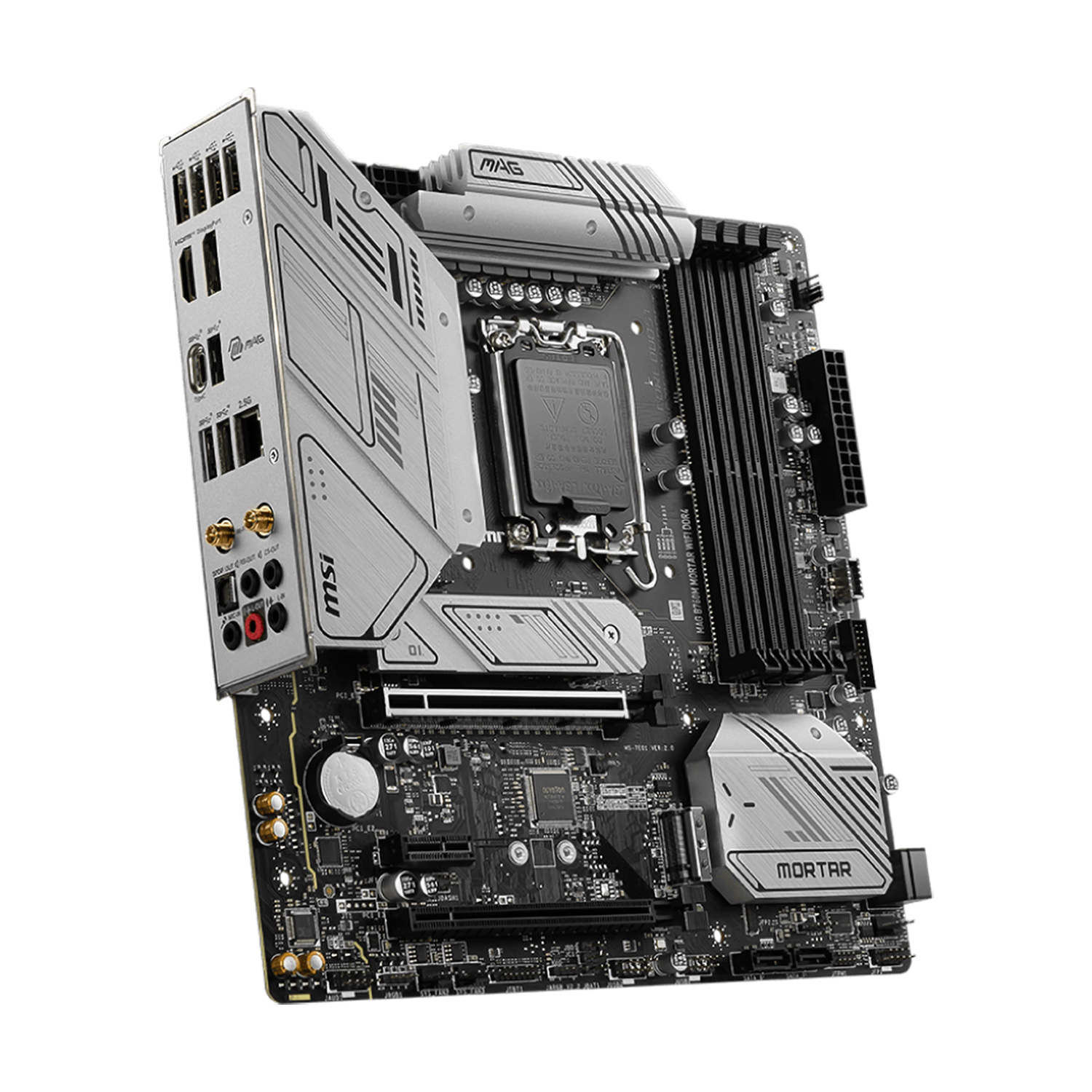 Placa Mãe MSI Mag B760M Mortar Wi-Fi DDR4 Intel Soquete LGA 1700 foto 2