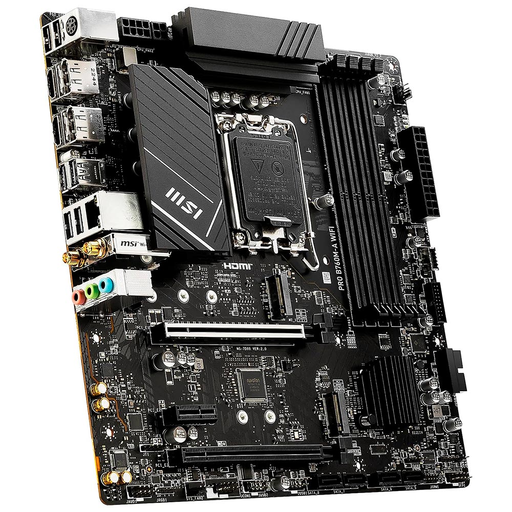 Placa Mãe MSI Pro B760M-A Wi-Fi Intel Soquete LGA 1700 foto 1