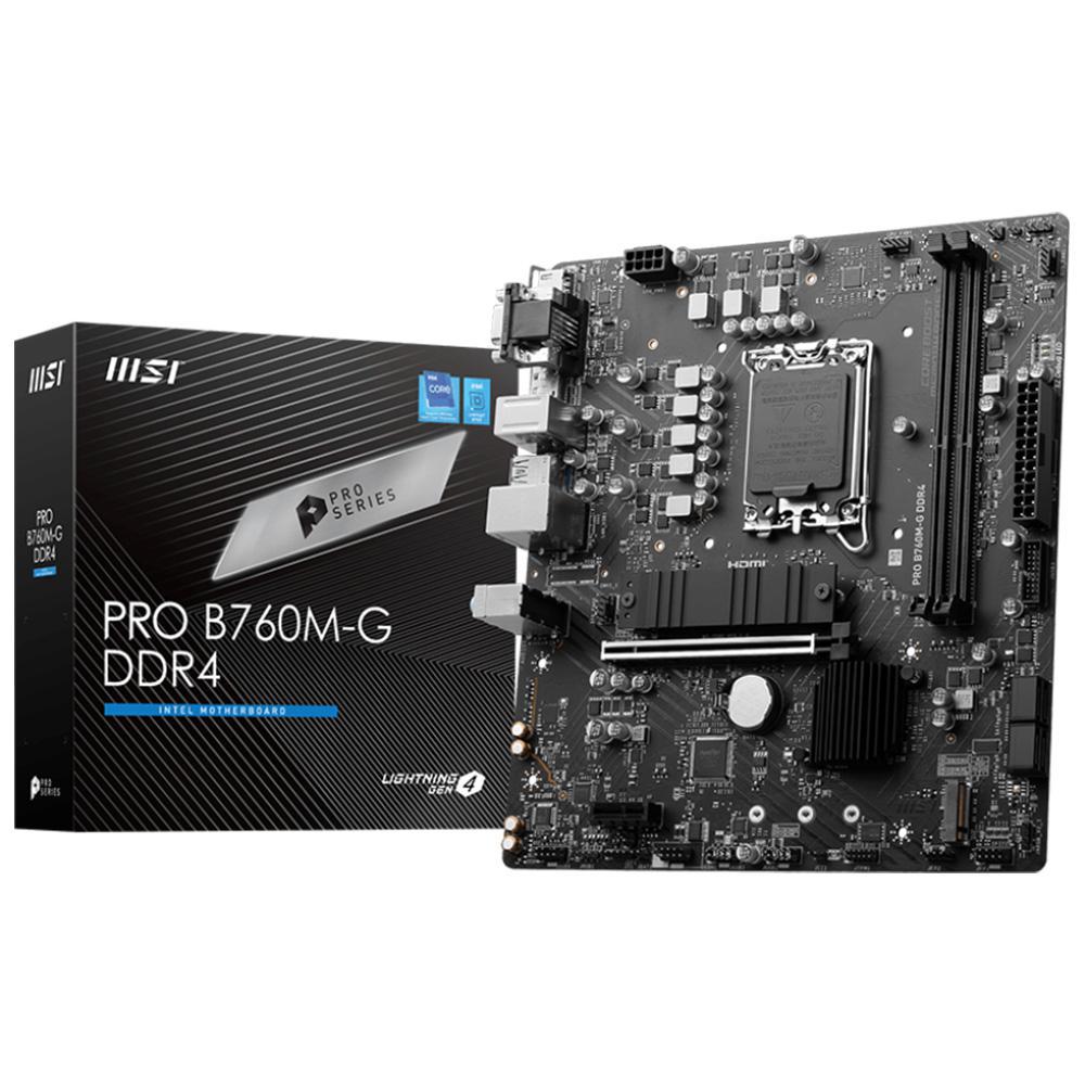 Placa Mãe MSI Pro B760M-G DDR4 Intel Soquete LGA 1700 foto principal