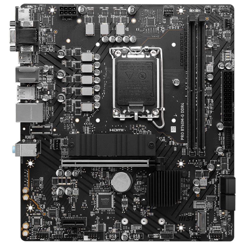 Placa Mãe MSI Pro B760M-G DDR4 Intel Soquete LGA 1700 foto 1