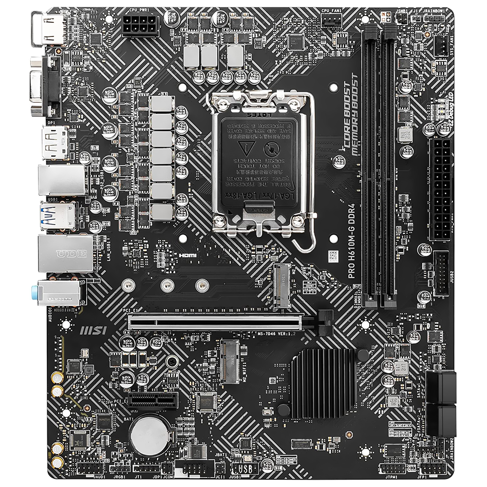 Placa Mãe MSI Pro H610M-G DDR4 Intel Soquete LGA 1700 foto 1
