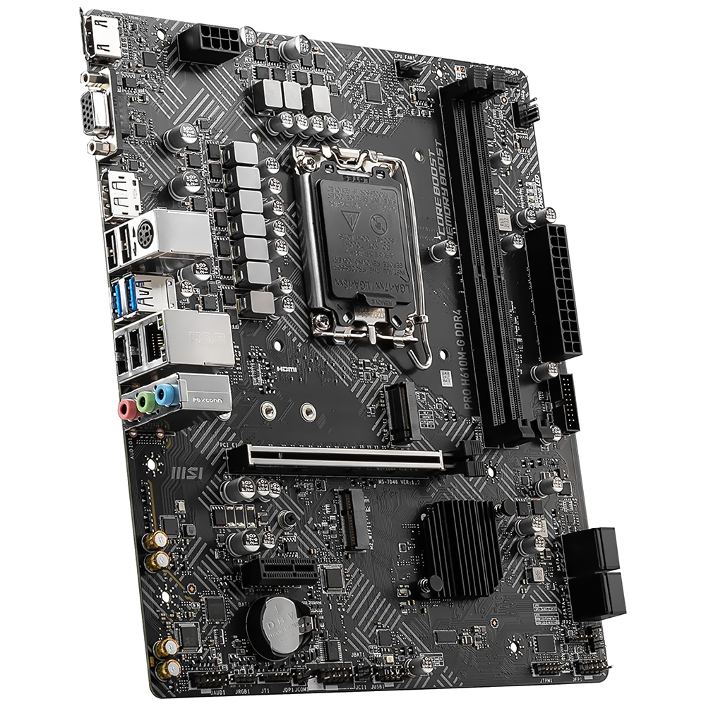 Placa Mãe MSI Pro H610M-G DDR4 Intel Soquete LGA 1700 foto 2