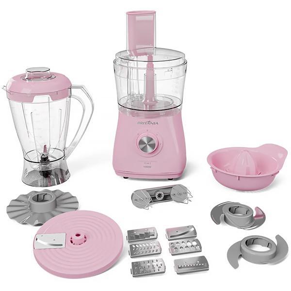 Processador de Alimentos Britania BMP1100RS + Liquidificador + Extrator de Suco 220V