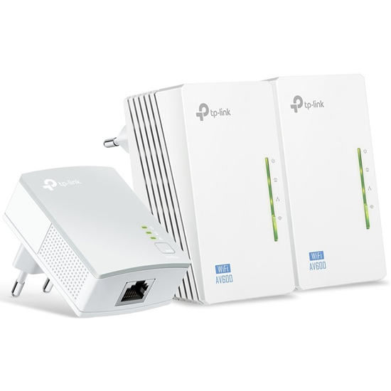 Repetidor de Sinal TP-Link AV600 Powerline TL-WPA4220 TKIT (3-Pack) 300MBPS