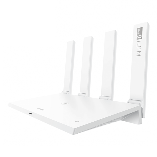 Roteador Wireless Huawei WS7200 AX3 / Wi-Fi 6 / 3000MBPS / 4 Amplificadores / Mesh / Conexão com um Toque