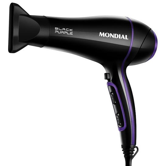 Secador de Cabelo Mondial Black Purple SCN-01 220V