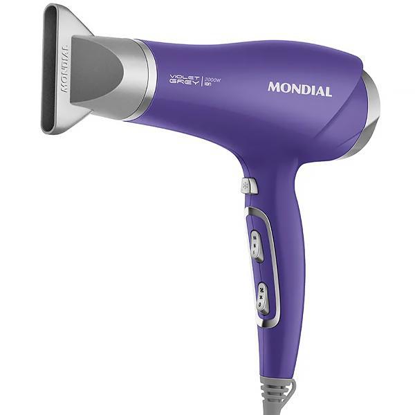 Secador de Cabelo Mondial Violet Grey SCN-05 220V
