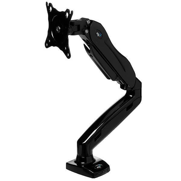 Suporte Articulado para Monitores Elg F90USB 17" a 27" / Pistão a Gás / 2 USB 3.0