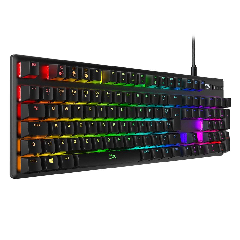 Teclado Kingston HyperX Alloy Origins HX-KB6BLX-BR RGB USB foto 1